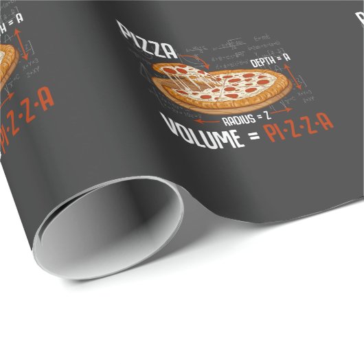 Papier Cadeau Pizza Mathematics Formule Physique de Formule Scie (Coin rond)