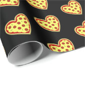 Papier Cadeau Pizza Mon Coeur (Coin rond)