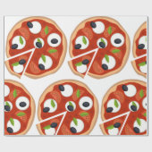 Papier Cadeau Pizza Mozzarella aux Tomates et Basilic (Plat)