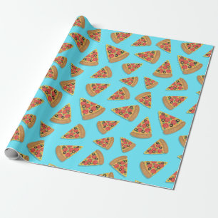Papier Cadeau Pizza Party Pepperoni