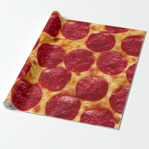 Papier Cadeau pizza pepperonis