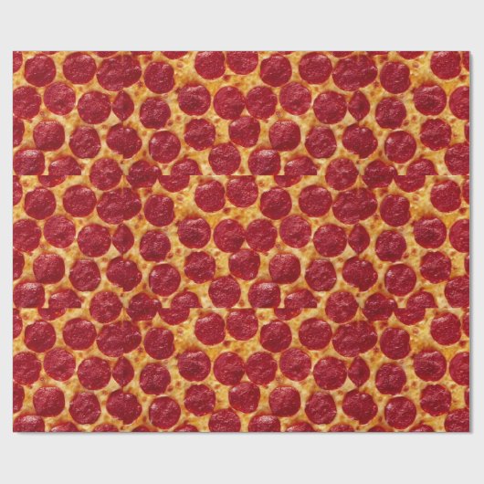 Papier Cadeau pizza pepperonis (Plat)