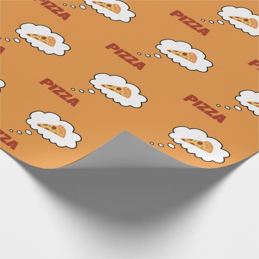 Papier Cadeau Pizza Thoughts (Coin)