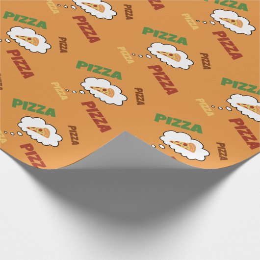 Papier Cadeau Pizza Thoughts (Coin)