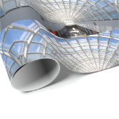 Papier Cadeau Plafond en verre Blue Sky Skylight Window Art Phot (Coin rond)