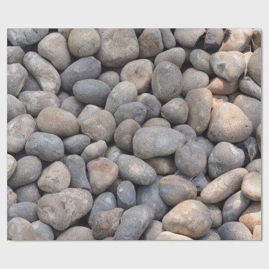 Papier Cadeau Plage côtière Beachcomber Plage Lover Pebbles Text (Plat)