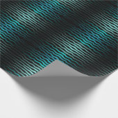 Papier Cadeau Plage côtière Salé Vagues Turquoise Art Abstrait (Coin)