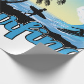 Papier Cadeau Plage de surf (Coin)