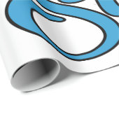 Papier Cadeau Plage de surf (Coin rond)