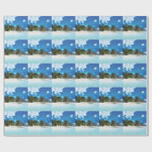 Papier Cadeau Plage exotique (Plat)