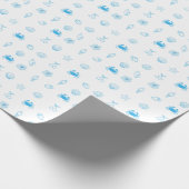 Papier Cadeau Plage grecque minimaliste (Coin)