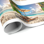 Papier Cadeau Plage incroyable (Coin rond)