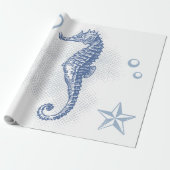 Papier Cadeau Plage Ocean Beach 60 lb Papier à envelopper (Déroulé)