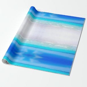 Papier Cadeau Plage Ocean Pool Blue Aqua Personal