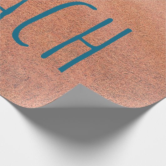 Papier Cadeau Plage Plage Bleu Océan Vague Côte (Coin)