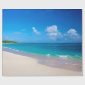 Papier Cadeau Plage Sunny Sandy Tropical Island (Plat)