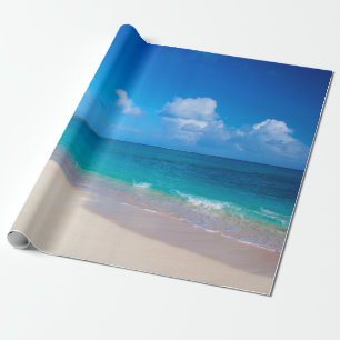 Papier Cadeau Plage Sunny Sandy Tropical Island