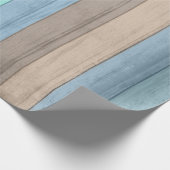 Papier Cadeau Plage tropicale rustique (Coin)