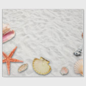 Papier Cadeau Plage vacances soleil d'été (Plat)