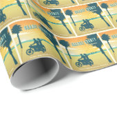 Papier Cadeau Plages du comté d'Orange, Californie (Coin rond)