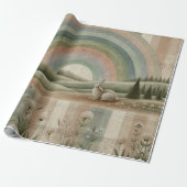 Papier Cadeau Plaid Arc-en-Ciel (Déroulé)