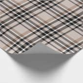 Papier Cadeau Plaid beige (Coin)