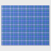 Papier Cadeau Plaid bleu et vert (Plat)