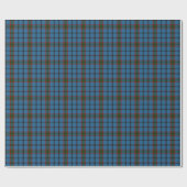 Papier Cadeau Plaid bleu rouge vert Tartan (Plat)