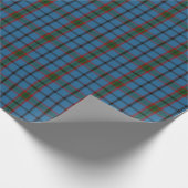 Papier Cadeau Plaid bleu rouge vert Tartan (Coin)