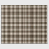 Papier Cadeau Plaid Brown de guingan (Plat)