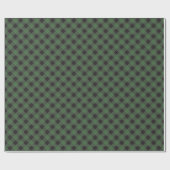 Papier Cadeau Plaid Buffalo Vert (Plat)
