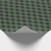 Papier Cadeau Plaid Buffalo Vert (Coin)
