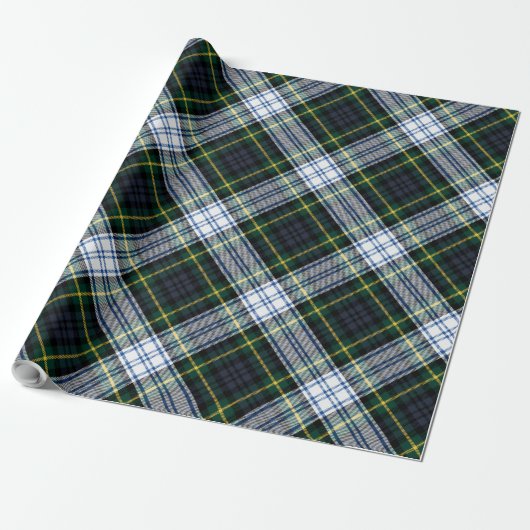 Papier Cadeau Plaid Clan Gordon Rustic Holiday Tartan (Déroulé)