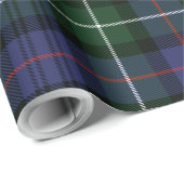 Papier Cadeau Plaid Clan MacKenzie Rustic Holiday Tartan (Coin rond)
