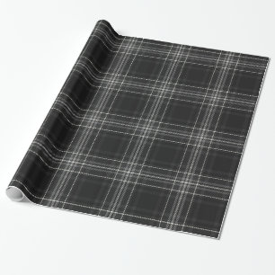 Papier Cadeau Plaid Classic Gris Flannel Lumberjack