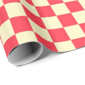 Papier Cadeau Plaid classique de buffle rustique (Coin rond)