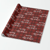 Papier Cadeau Plaid Classique Joyeux Noël Festif - (Déroulé)