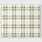 Papier Cadeau Plaid Cute ferme Pays Noël (Plat)