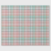 Papier Cadeau Plaid dans les couleurs pastel rose (Plat)
