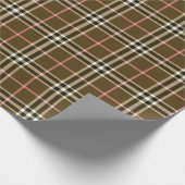 Papier Cadeau Plaid d'automne (Coin)