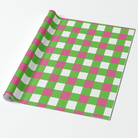 Papier Cadeau Plaid de Buffalo| AKA Pink & Green Sorority (Déroulé)