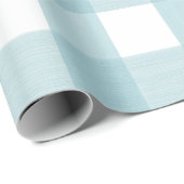 Papier Cadeau Plaid de Buffalo d'Aqua (Coin rond)