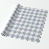 Papier Cadeau Plaid de buffle gris et blanc (Déroulé)