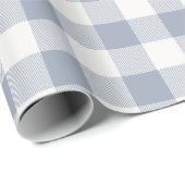 Papier Cadeau Plaid de buffle gris et blanc (Coin rond)