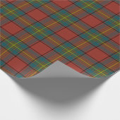 Papier Cadeau Plaid de Clan écossais Oliver Red Tartan (Coin)
