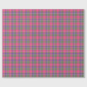 Papier Cadeau Plaid de cru de roses indien et de pourpre (Plat)