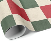 Papier Cadeau Plaid de Noël (Coin rond)