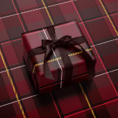 Papier Cadeau plaid de Noël classique simple vacances