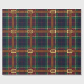 Papier Cadeau Plaid de Noël Lux Preppy (Plat)