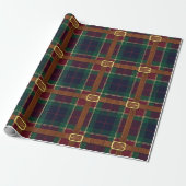 Papier Cadeau Plaid de Noël Lux Preppy (Déroulé)